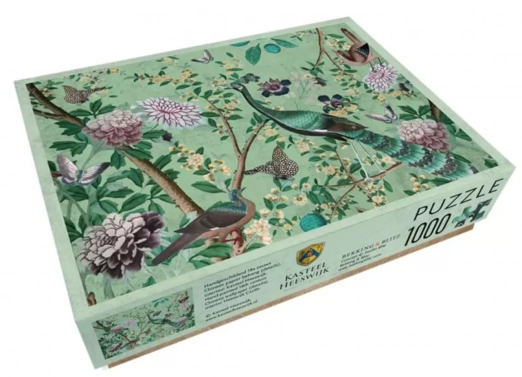 Bekking & Blitz Vogelpuzzels>Bekking En Blitz: Kasteel Heeswijk - Chinees Papier Behang (1000) Legpuzzel