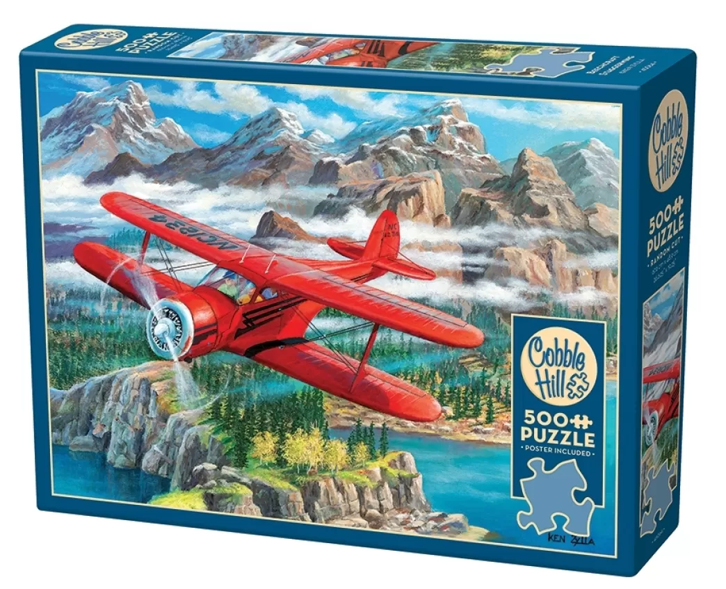 Cobble Hill Vliegtuigpuzzels>: Beechcraft Staggerwing (500Xl) Vliegtuigpuzzel