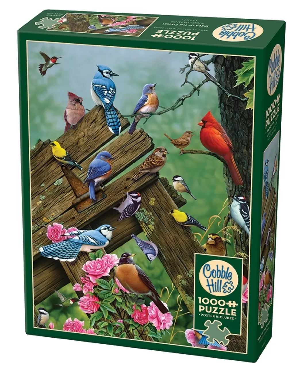 Cobble Hill Vogelpuzzels>: Birds Of The Forest (1000) Verticale Puzzel