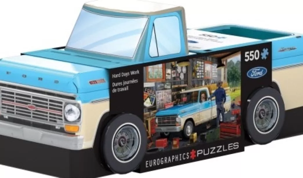 Eurographics Autopuzzels>: Ford Hard Day's Work (550) Puzzel In Tinnen Blik