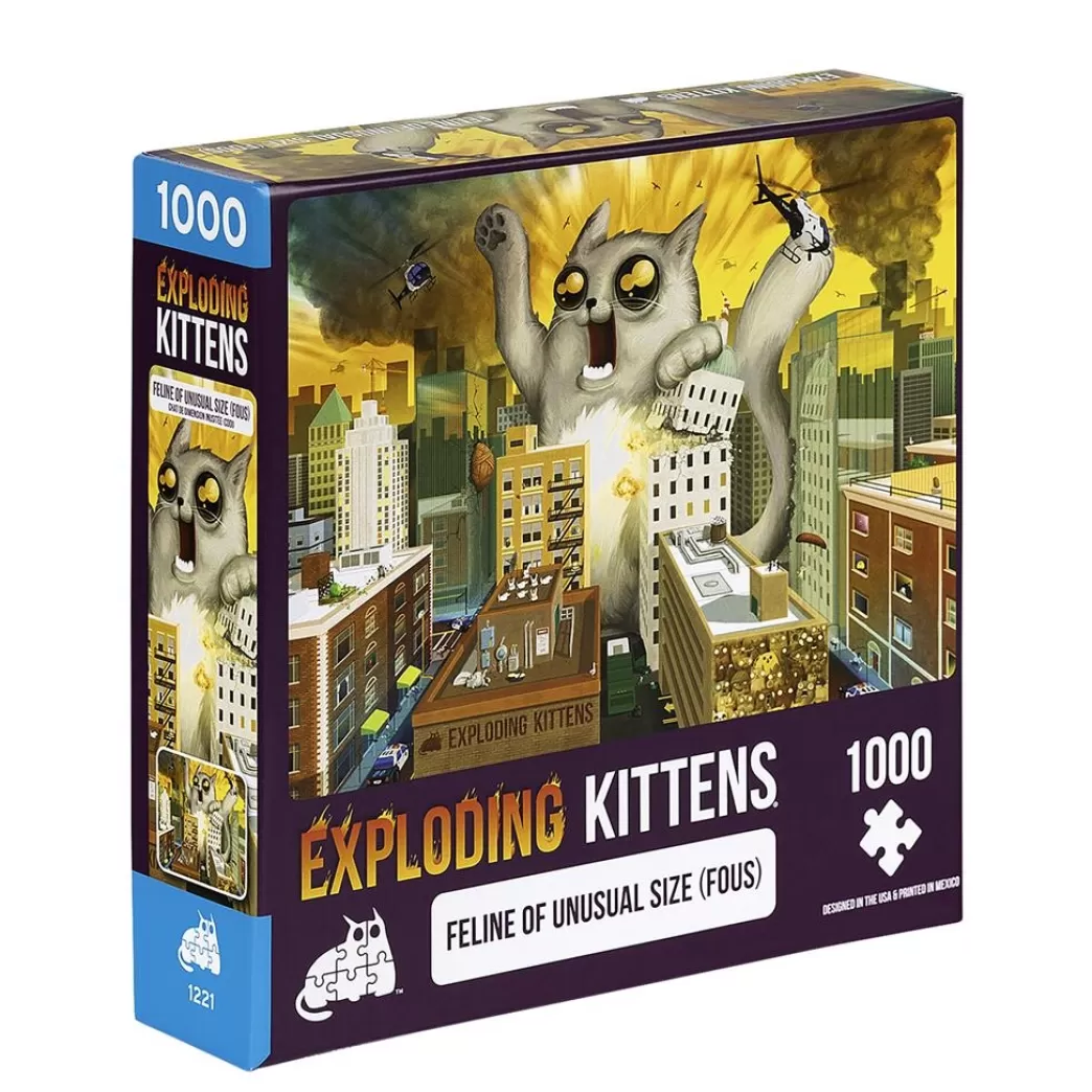 Exploding Kittens Kattenpuzzels>: Feline Of Unusual Size (1000) Kattenpuzzel