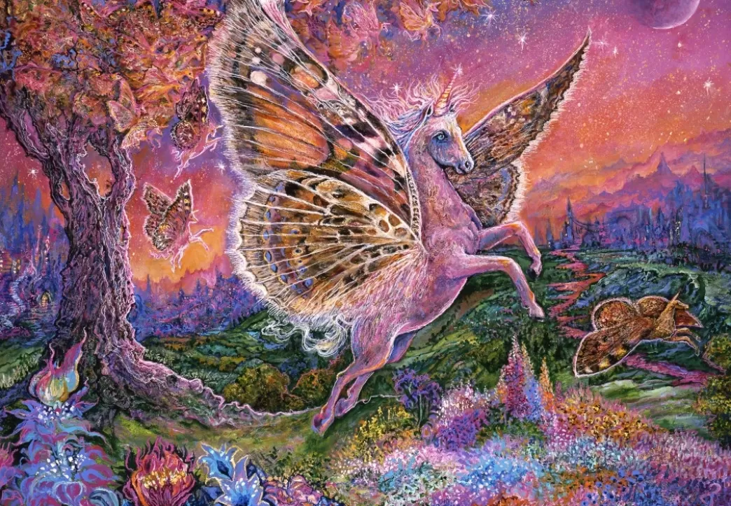 Grafika Fantasy Puzzels>: Josephine Wall - Fluttercorn Dreamscape (1000) Legpuzzel