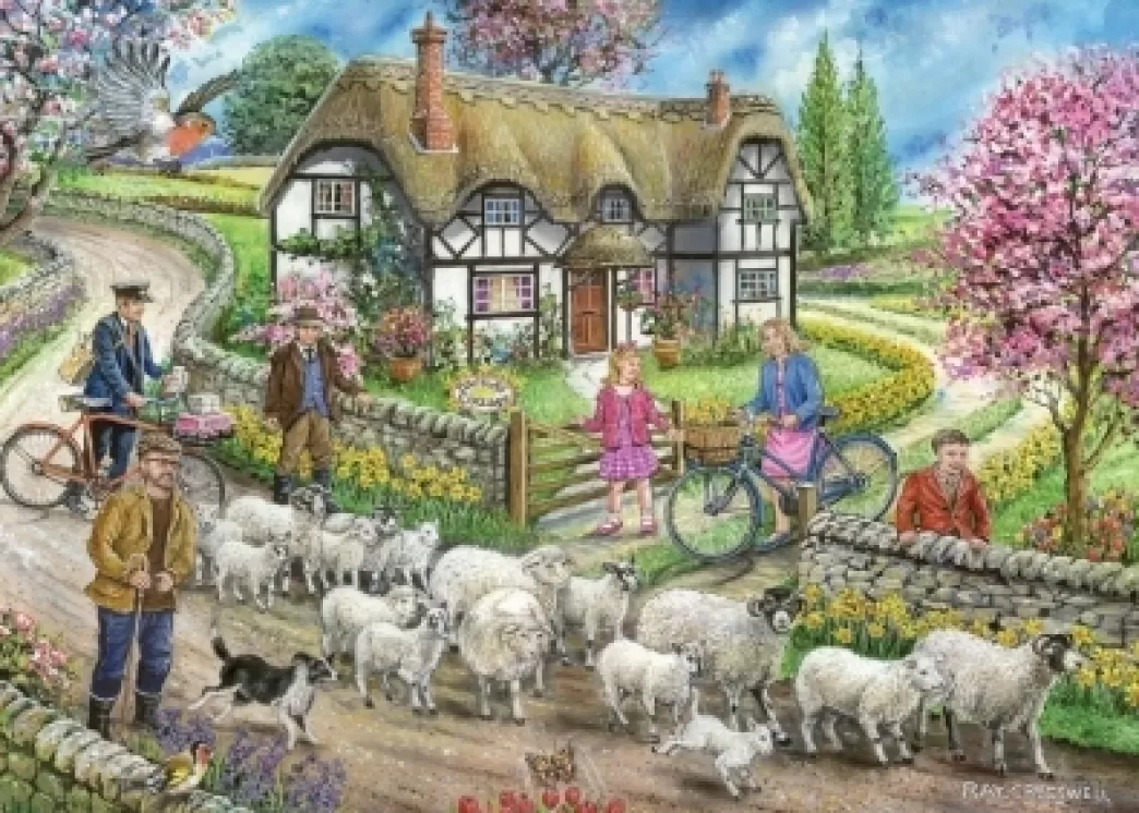 House of Puzzles Pasen Puzzels>: Daffodil Cottage (1000) Legpuzzel