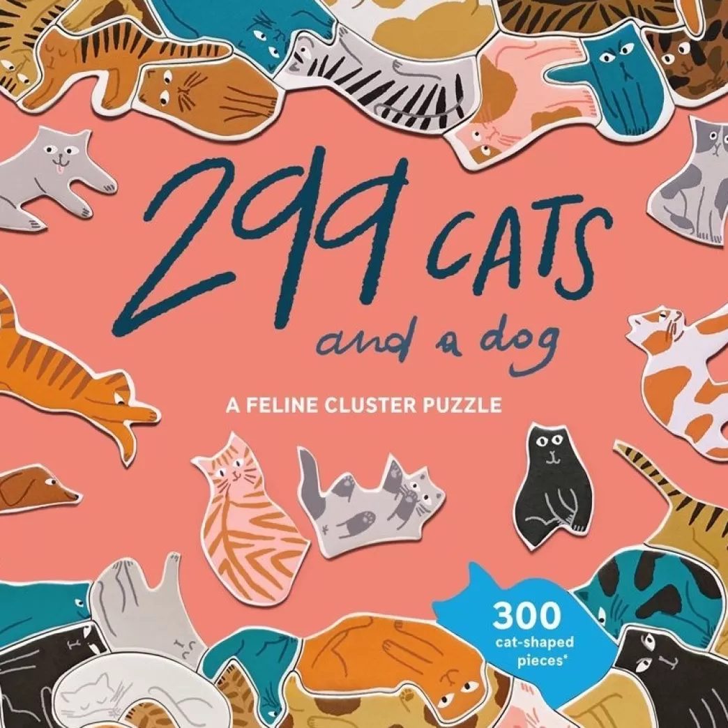 Laurence King Kattenpuzzels>: 299 Cats And A Dog (300) Shaped Puzzel