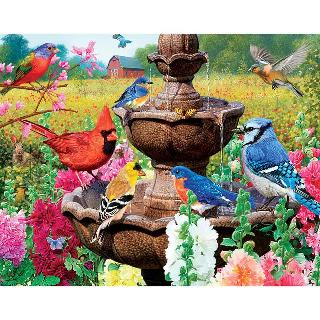 Master Pieces Vogelpuzzels>: Garden Of Song - Steve Crisp (550) Glow In The Dark Puzzel