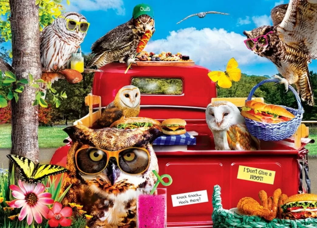 Master Pieces Vogelpuzzels>: Wild & Whimsical - Tailgate At The Park (1000) Puzzel