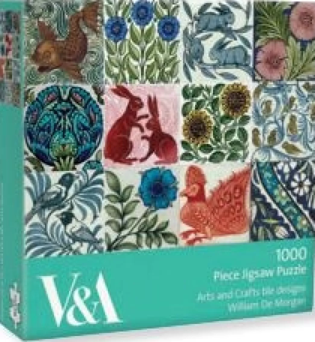 Museums and Galleries Collage Puzzels>: Arts And Crafts Tile Designs (1000) Legpuzzel