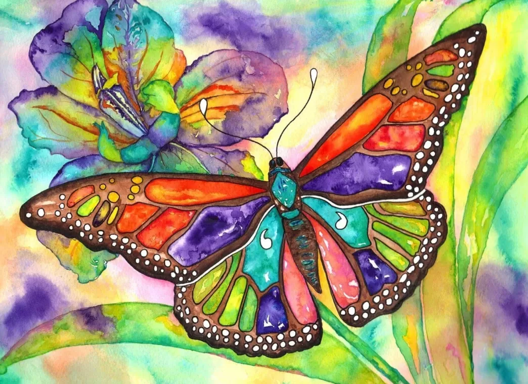Nova Puzzle Vlinderpuzzels>: Colorful Butterfly (1000) Legpuzzel