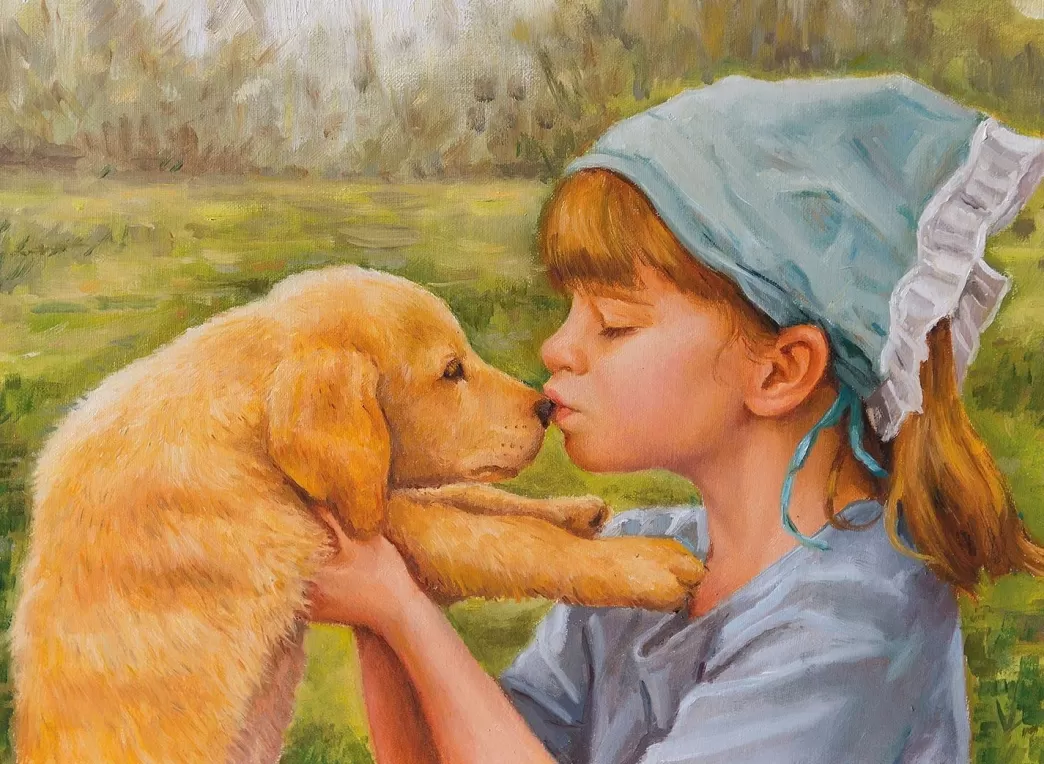 Nova Puzzle Hondenpuzzels>: The Dog And The Love Of Een Little Girl (1000) Puzzel