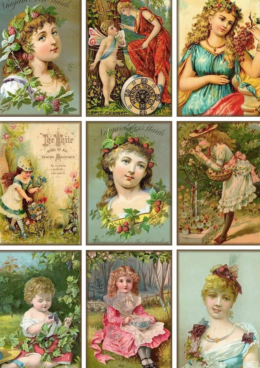 Nova Puzzle Collage Puzzels>: Vintage Collage Ladies (1000) Verticale Puzzel