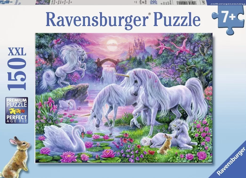 Ravensburger Fantasy Puzzels>: Unicorns In The Sunset Glow (150Xxl) Kinderpuzzel