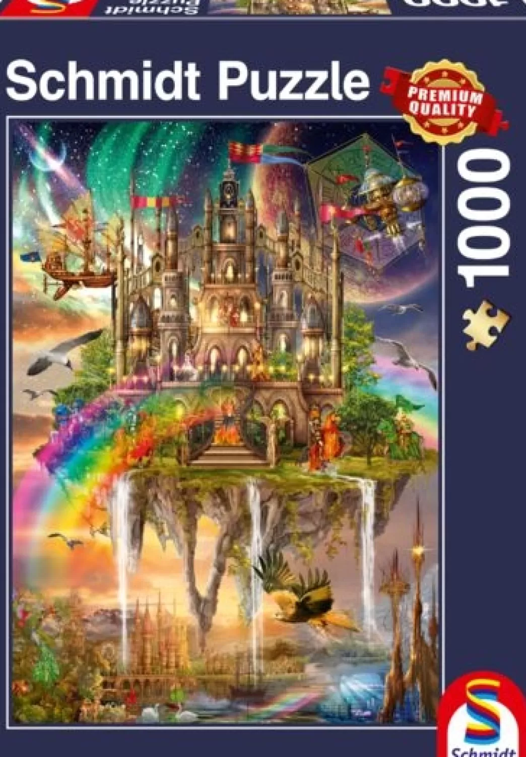 Schmidt Fantasy Puzzels>: Ciro Marchetti - Stad In De Hemel (1000) Verticale Puzzel