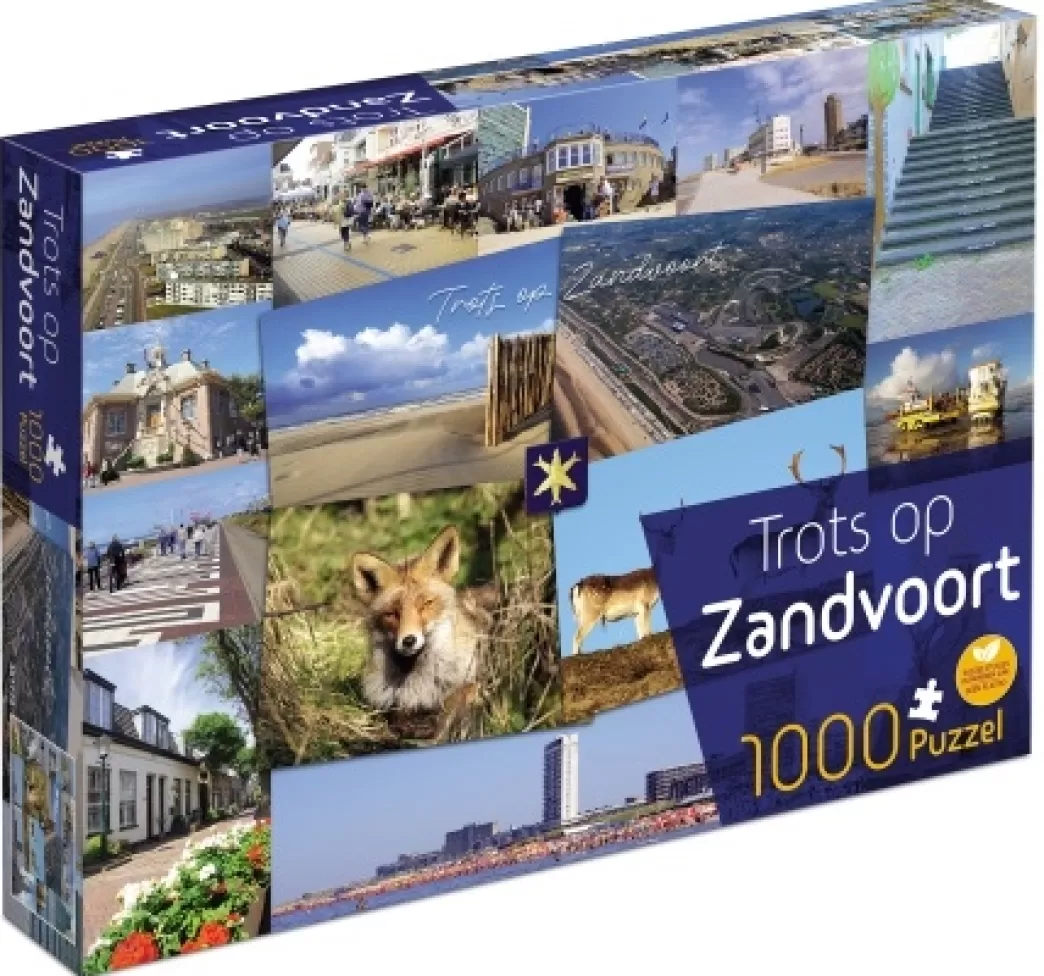 Tucker's Fun Factory Collage Puzzels>: Trots Op Zandvoort (1000) Legpuzzel